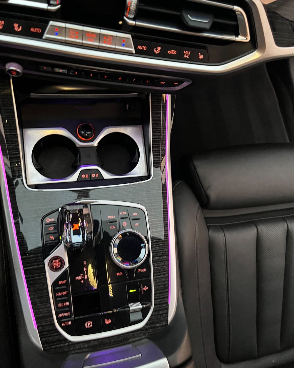 Console and gear selector cleaned down by Alum Auto Detailing, Westerville
