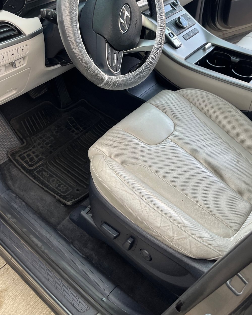 Dashboard and vents after steam cleaning by Alum Auto Detailing, Westerville