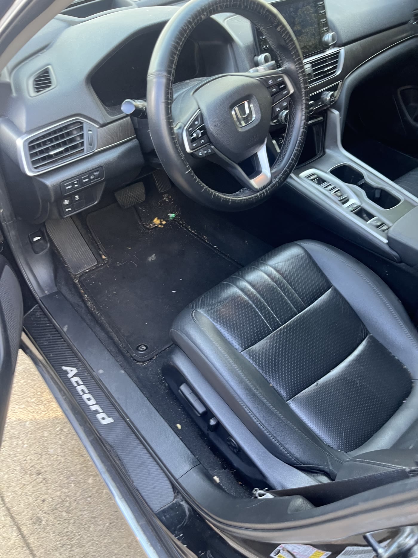 A Honda cabin with the dash and console finished by Alum Auto Detailing, Westerville