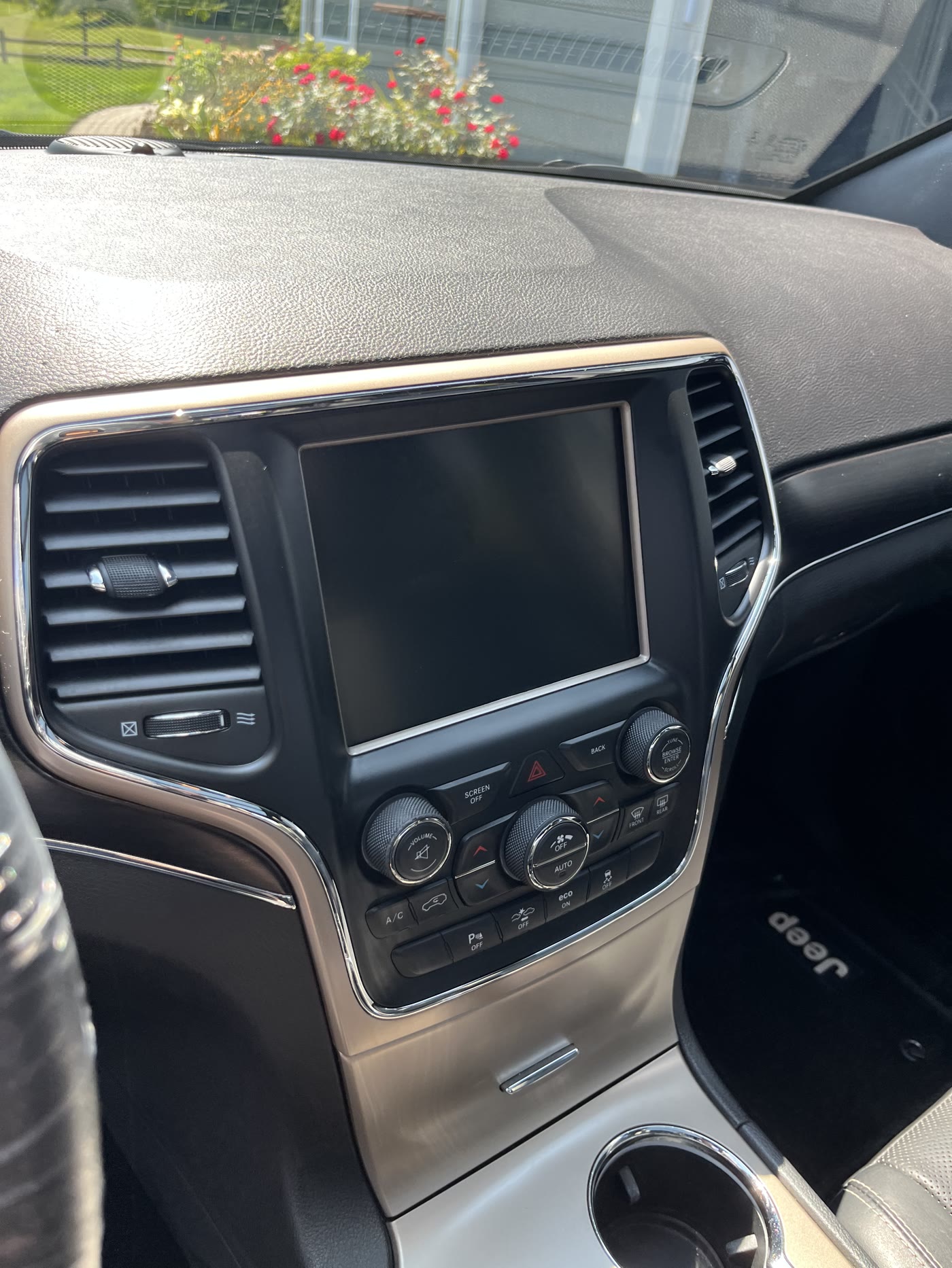 Dash vents and centre stack wiped clean by Alum Auto Detailing, Westerville