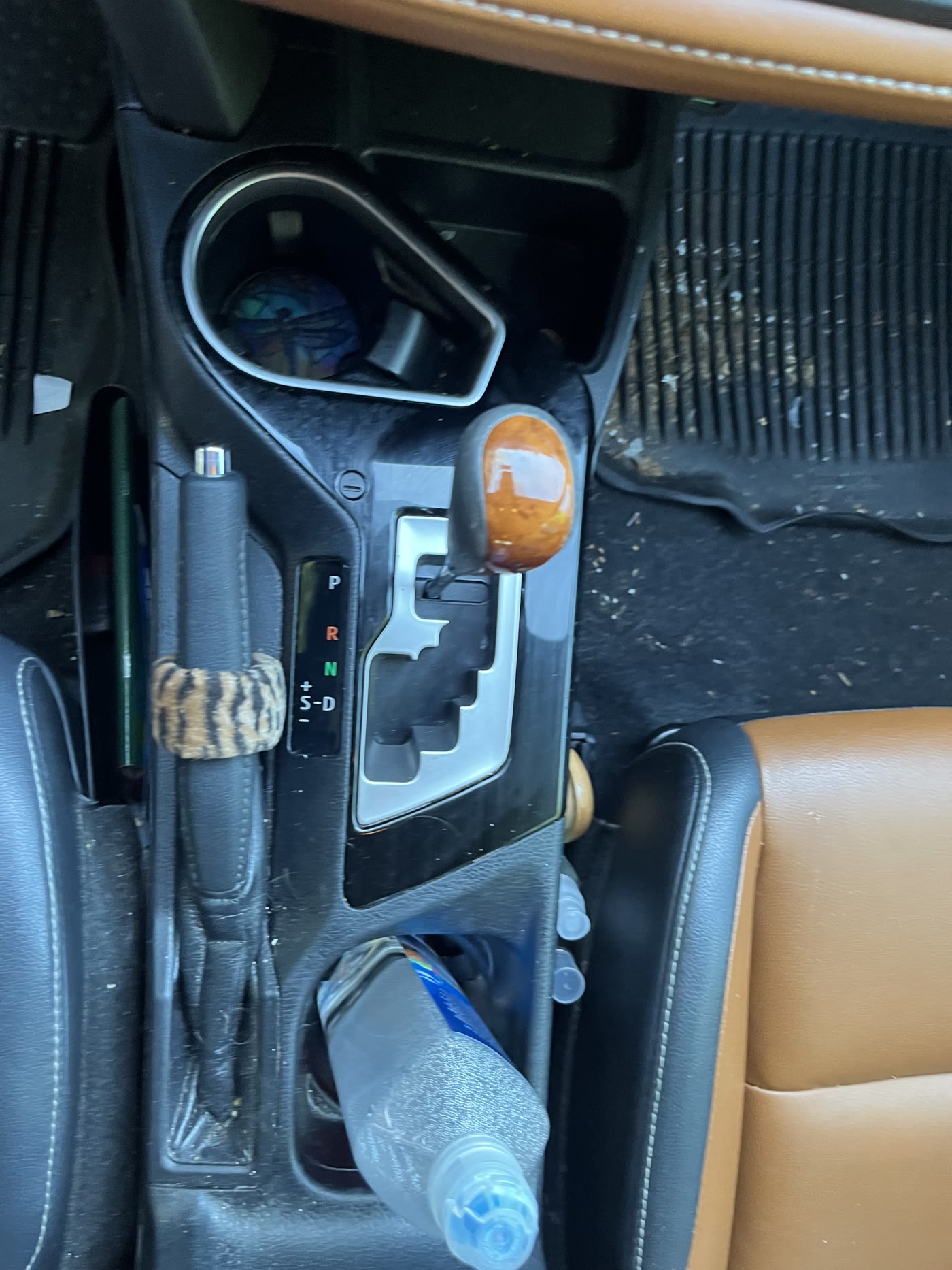 Console and shifter cleaned down by Alum Auto Detailing, Westerville